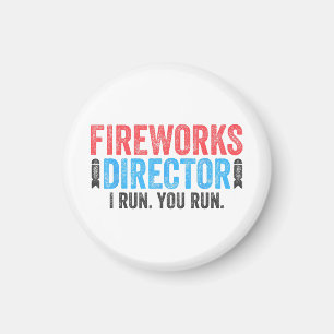 Imán Camiseta de Director de Fuegos Artificiales 4 de J
