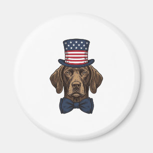 Imán Camiseta de diseño de grabado vintage de perro pat