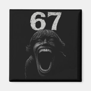 Imán Camiseta de disfraz aterrador de Halloween 67 Scp