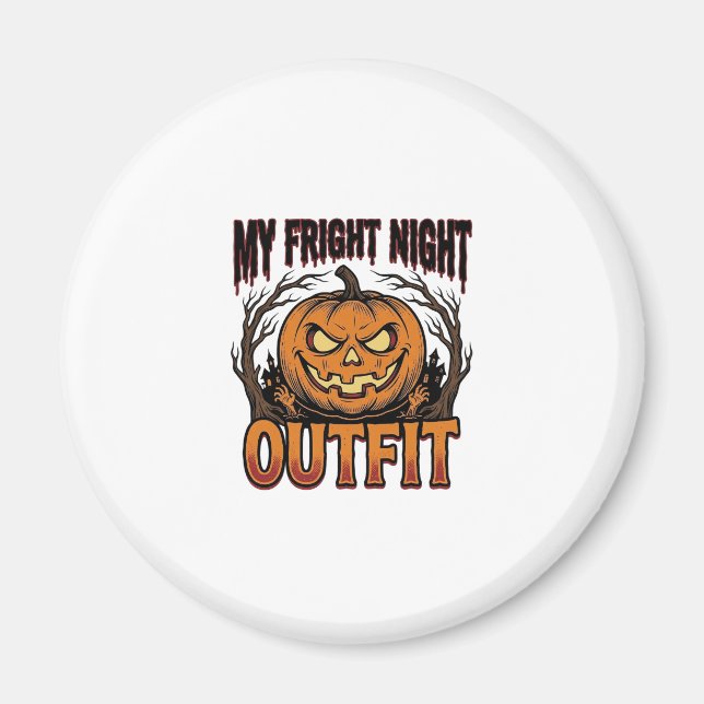Imán Camiseta de disfraz de Halloween Disfraz de calaba (Frente)