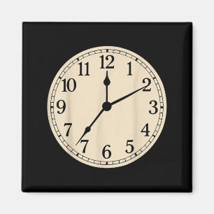 Imán Camiseta de disfraz de reloj despertador divertida