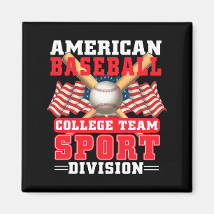 Imán Camiseta de División de Equipo de Béisbol Universi