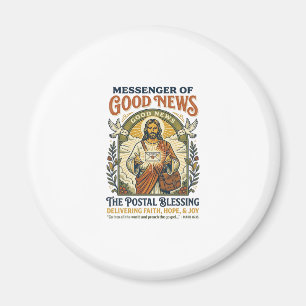 Imán Camiseta de entrega de trabajador postal de Jesús