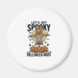 Imán Camiseta de espantapájaros de calabaza Gráfica vin