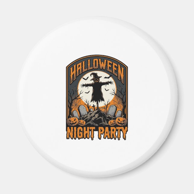 Imán Camiseta de espantapájaros de Halloween Fiesta de  (Frente)