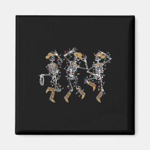 Imán Camiseta de esqueleto bailarín para mujeres. Esque