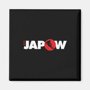 Imán Camiseta de esquí de Japón Japow Powder Esquí Band