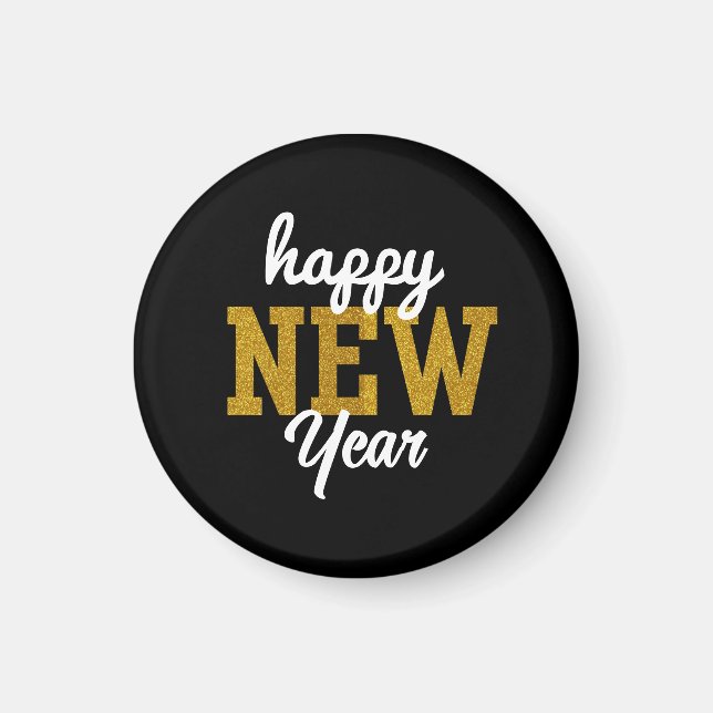 Imán Camiseta de Feliz Año Nuevo (Frente)