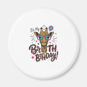 Imán Camiseta de fiesta de cumpleaños con grabado vinta