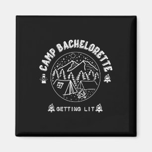 Imán Camiseta de fiesta de dama de honor Camp Bachelore