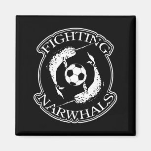 Imán Camiseta de fútbol de narvales luchadores