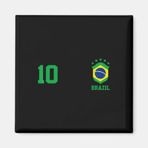Imán Camiseta de fútbol orgullo brasileño bandera de Br