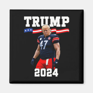 Imán Camiseta de fútbol Trump 47 2025 Bandera de EE. UU