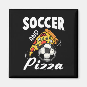 Imán Camiseta de fútbol y pizza divertida regalo de dep