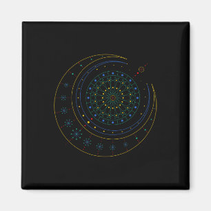 Imán Camiseta de Geometría Sagrada 