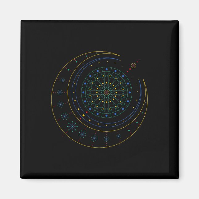 Imán Camiseta de Geometría Sagrada  (Frente)