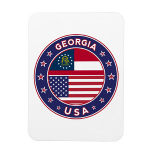 Imán camiseta de Georgia, pegatina de Georgia,