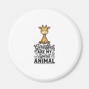 Imán Camiseta de grabado vintage de animal de espíritu