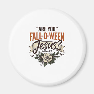 Imán Camiseta de grabado vintage de Jesús Fall-O-Ween c