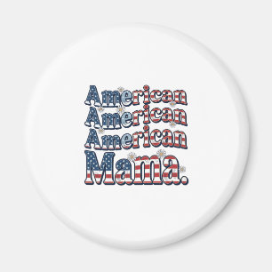 Imán Camiseta de grabado vintage patriótica American Ma