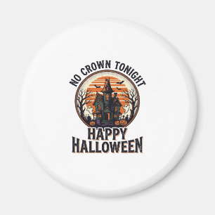 Imán Camiseta de Halloween embrujada con arte de mansió
