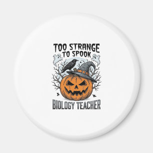 Imán Camiseta de Halloween para profesor de biología Cu