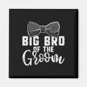 Imán Camiseta de hermano mayor del novio para hombres1