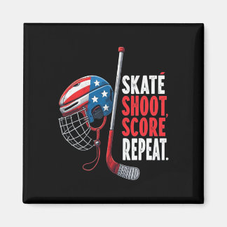 Imán Camiseta de hockey sobre hielo para jóvenes EE. UU