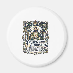 Imán Camiseta de humor de relación cristiana que sale c