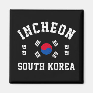 Imán Camiseta de Incheon Corea del Sur