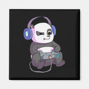 Imán Camiseta de jugador para niños divertido Panda par