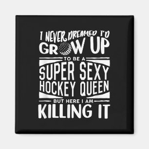 Imán Camiseta de jugadora de hockey sobre hierba mujere