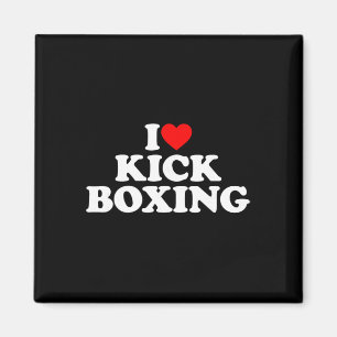 Imán Camiseta de Kickboxing Me Encanta Kickboxing Amant
