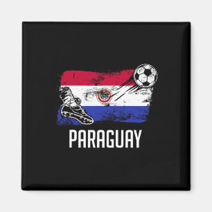 Imán Camiseta de la bandera de Paraguay Equipo de fútbo