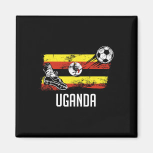 Imán Camiseta de la bandera de Uganda Equipo de fútbol