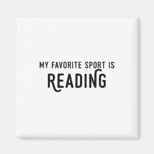 Imán Camiseta de lectura Mi deporte favorito es leer pr