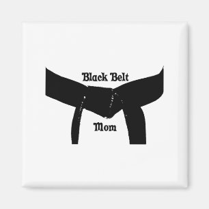 Imán Camiseta de mamá cinturón negro de artes marciales