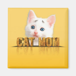 Imán Camiseta de mamá de gato   regalo de mamá de gato 