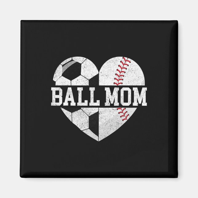 Imán Camiseta de Mamá Ll Corazón Divertido Vender Mamá  (Frente)