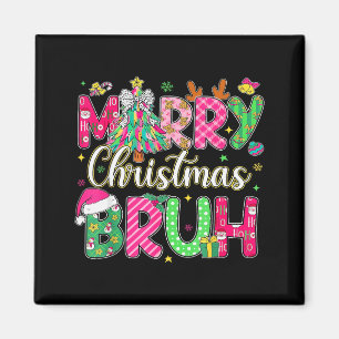 Imán Camiseta de Navidad Bruh Niños Xmas Hombres Adoles
