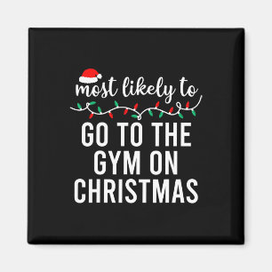 Imán Camiseta de Navidad Más Probable Familia a Juego P