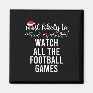 Imán Camiseta de Navidad Más Probable Para Familia a Ju