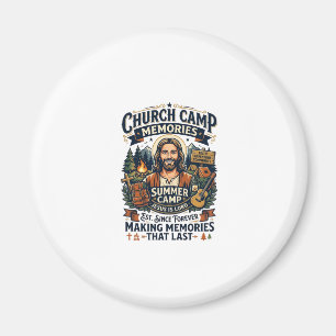 Imán Camiseta de nostalgia de VBS de la Iglesia de Jesú