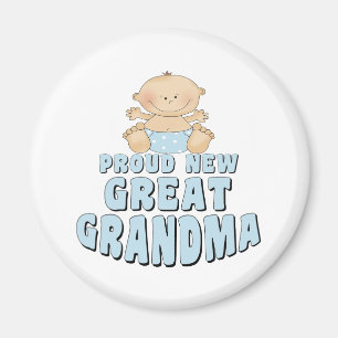 Imán Camiseta de orgullosa nueva bisabuela