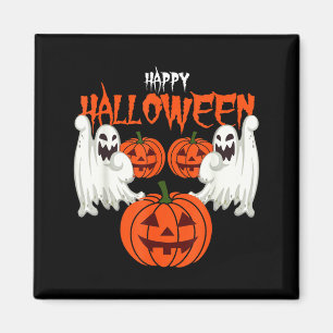 Imán Camiseta de otoño con fantasmas de calabaza cara d