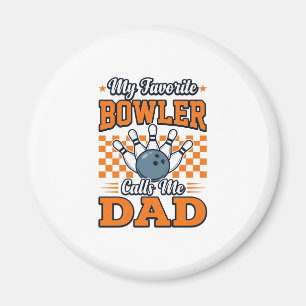 Imán Camiseta de Papá de Bolos Mi Bolichista Favorito M