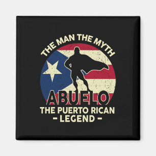 Imán Camiseta de Papá de Puerto Rico Abuelo Hombre Mito