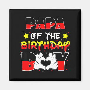 Imán Camiseta de Papá del Niño Cumpleañero a Juego con