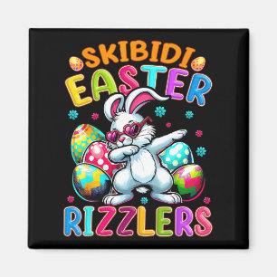 Imán Camiseta de Pascua divertida - Esquibidi Conejo de