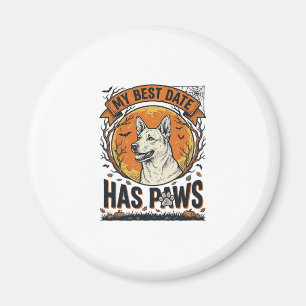 Imán Camiseta de perro de Halloween para padres orgullo